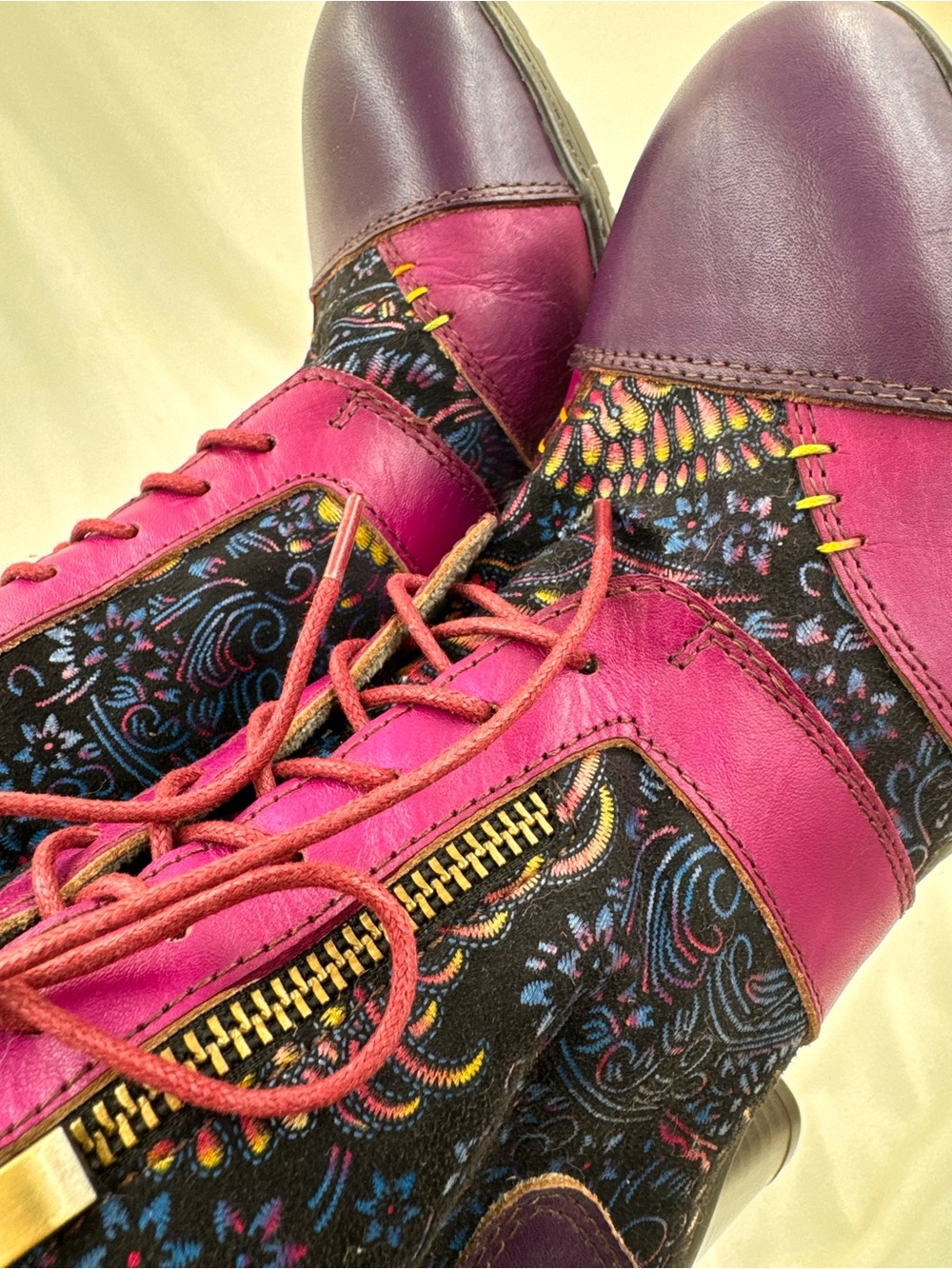 Metcandy "Timeless Grace" Floral Ankle Boots Size 39 - Picture 8 of 9
